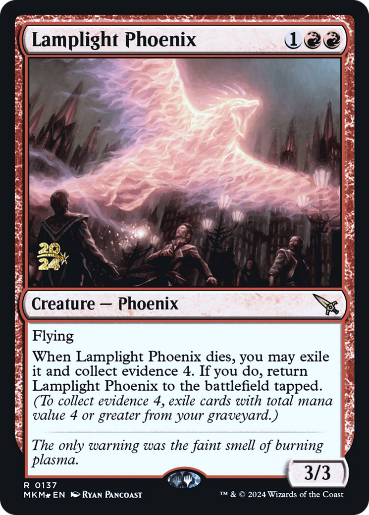 Lamplight Phoenix [Murders at Karlov Manor Prerelease Promos] | Grognard Games