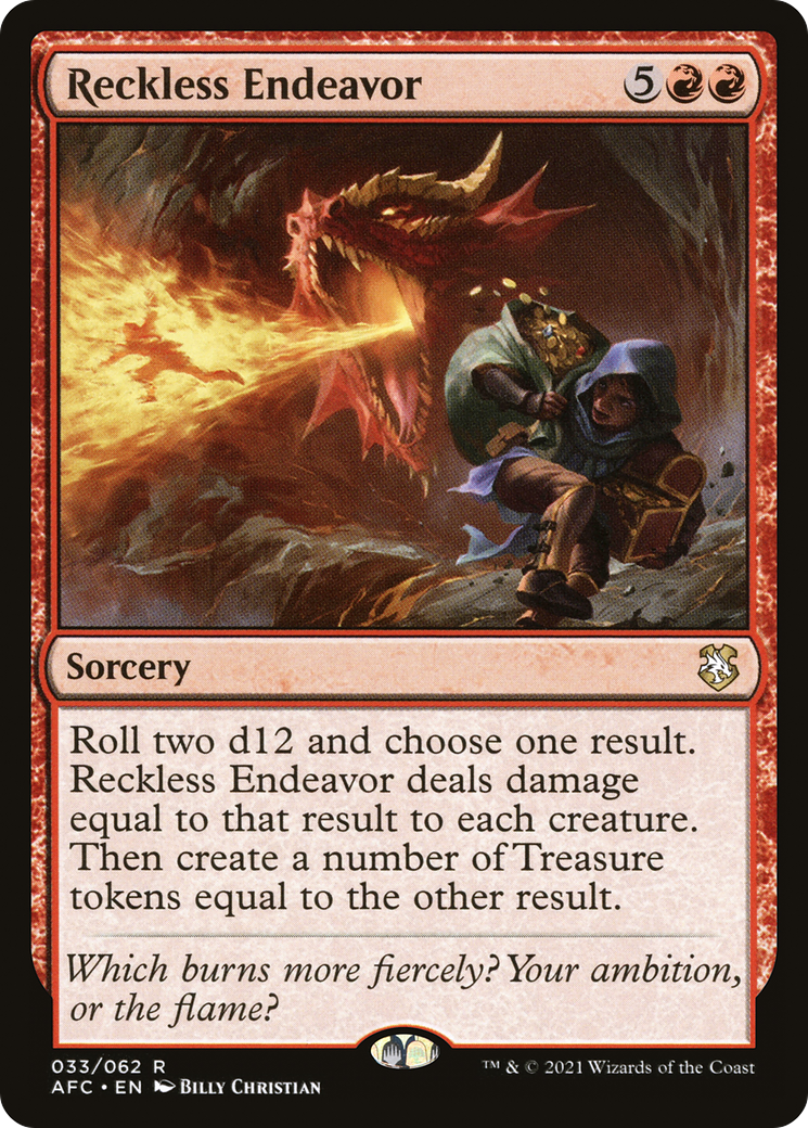 Reckless Endeavor [Dungeons & Dragons: Adventures in the Forgotten Realms Commander] | Grognard Games