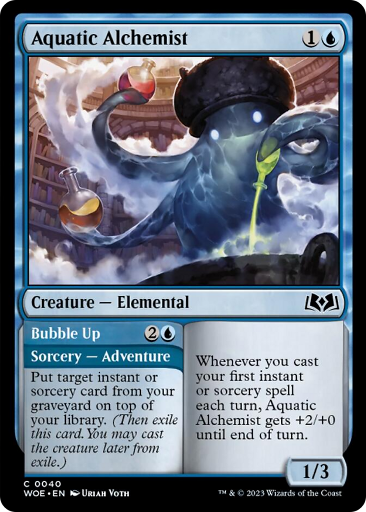 Aquatic Alchemist // Bubble Up [Wilds of Eldraine] | Grognard Games