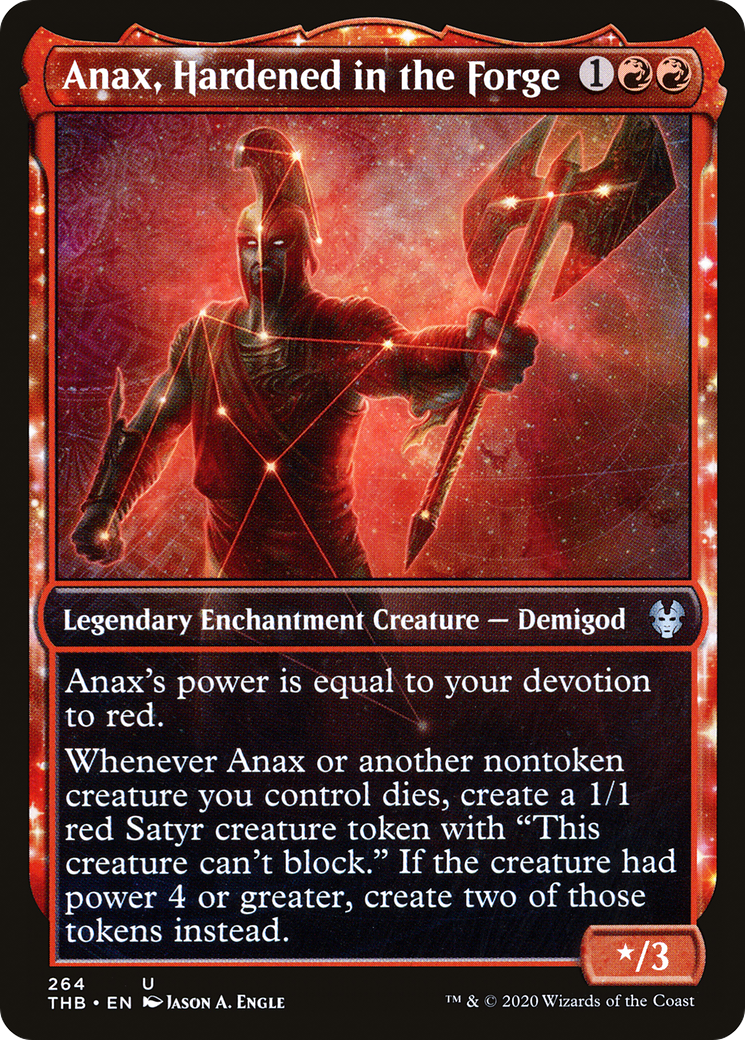 Anax, Hardened in the Forge (Showcase) [Theros Beyond Death] | Grognard Games