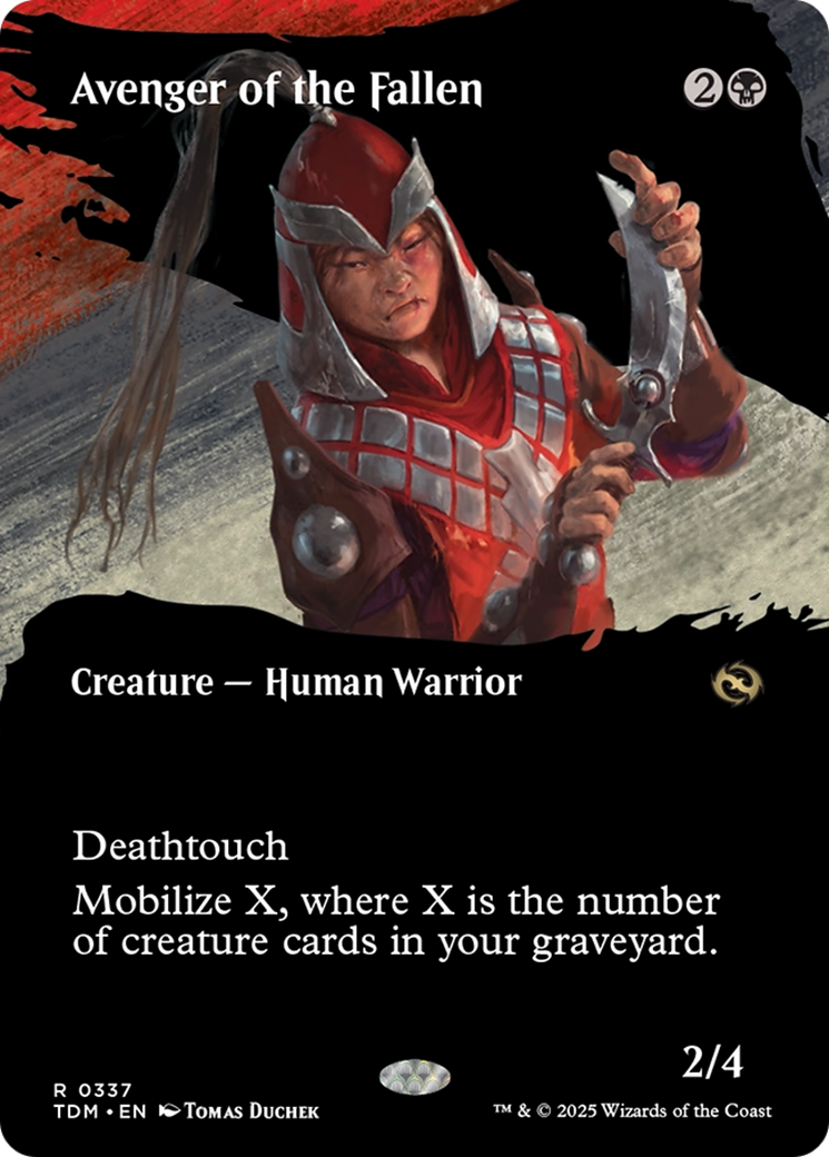 Avenger of the Fallen (Borderless) [Tarkir: Dragonstorm] | Grognard Games