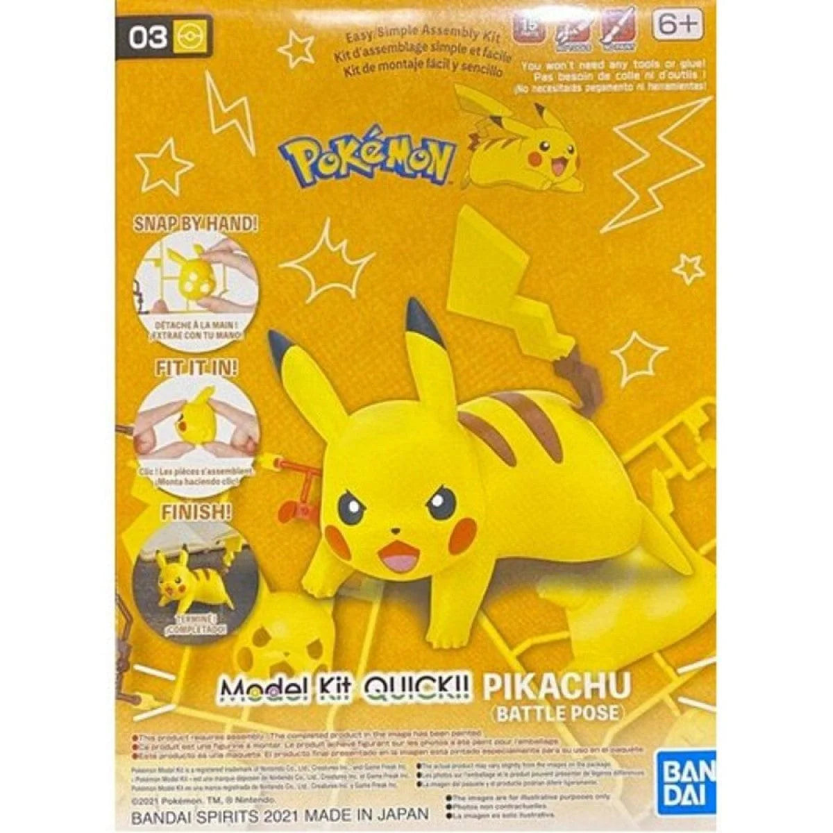 Pokemon Model Kit: Quick!! Pikachu (Battle Pose) | Grognard Games