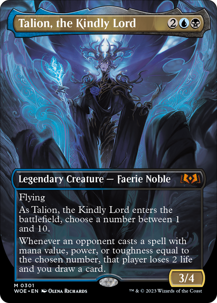 Talion, the Kindly Lord (Borderless Alternate Art) [Wilds of Eldraine] | Grognard Games