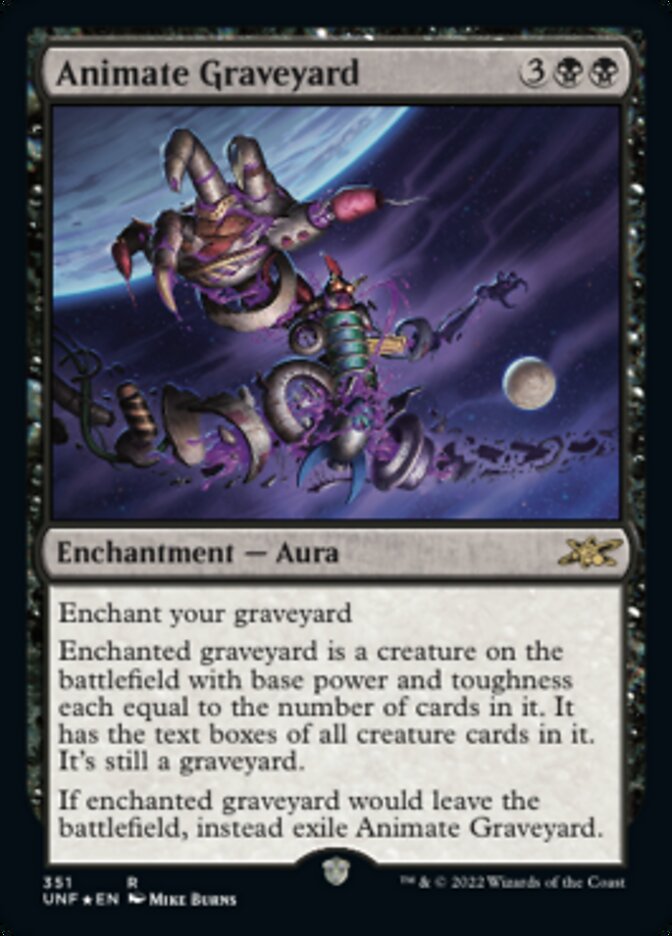 Animate Graveyard (Galaxy Foil) [Unfinity] | Grognard Games