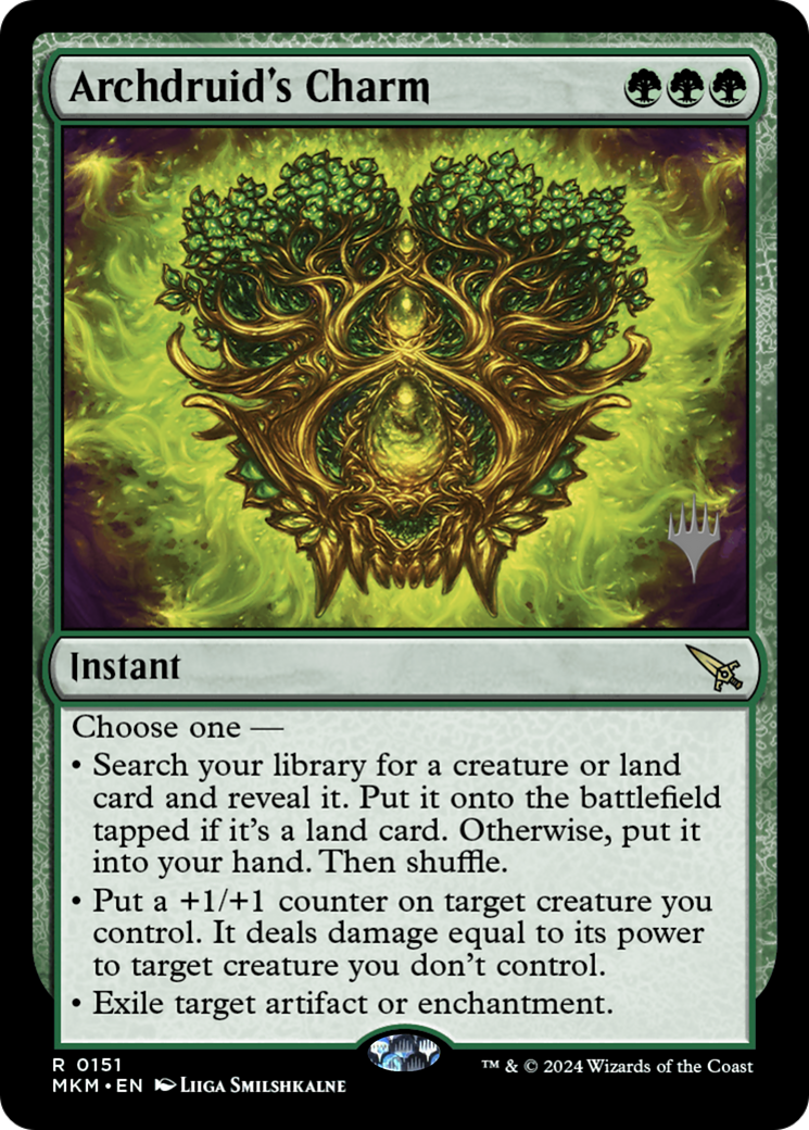 Archdruid's Charm (Promo Pack) [Murders at Karlov Manor Promos] | Grognard Games