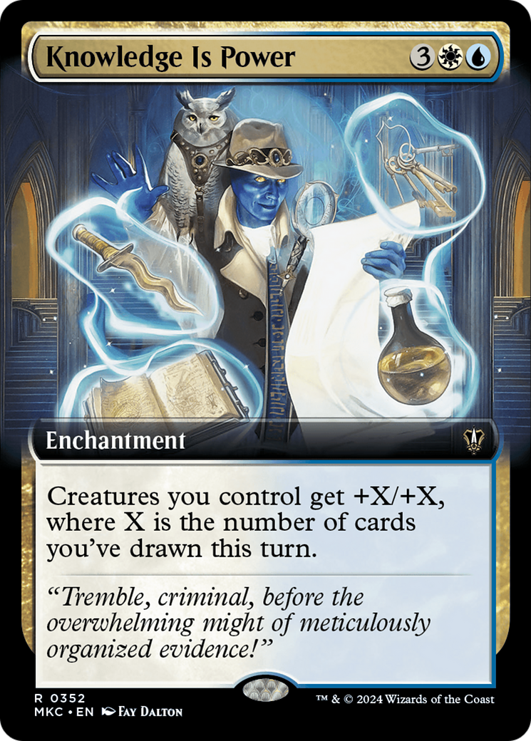 Knowledge is Power (Extended Art) [Murders at Karlov Manor Commander] | Grognard Games