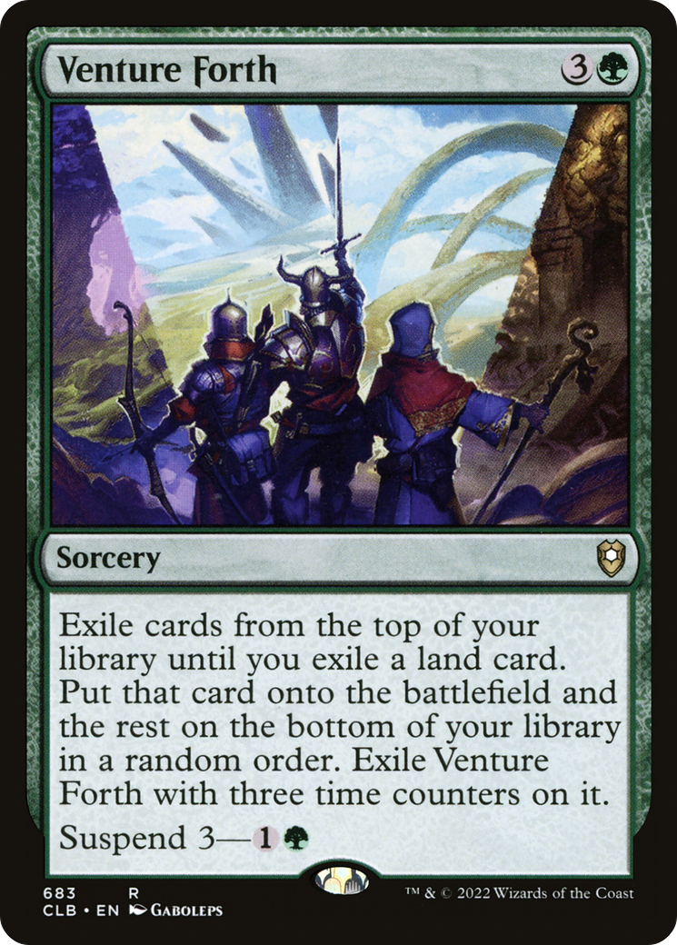Venture Forth [Commander Legends: Battle for Baldur's Gate] | Grognard Games