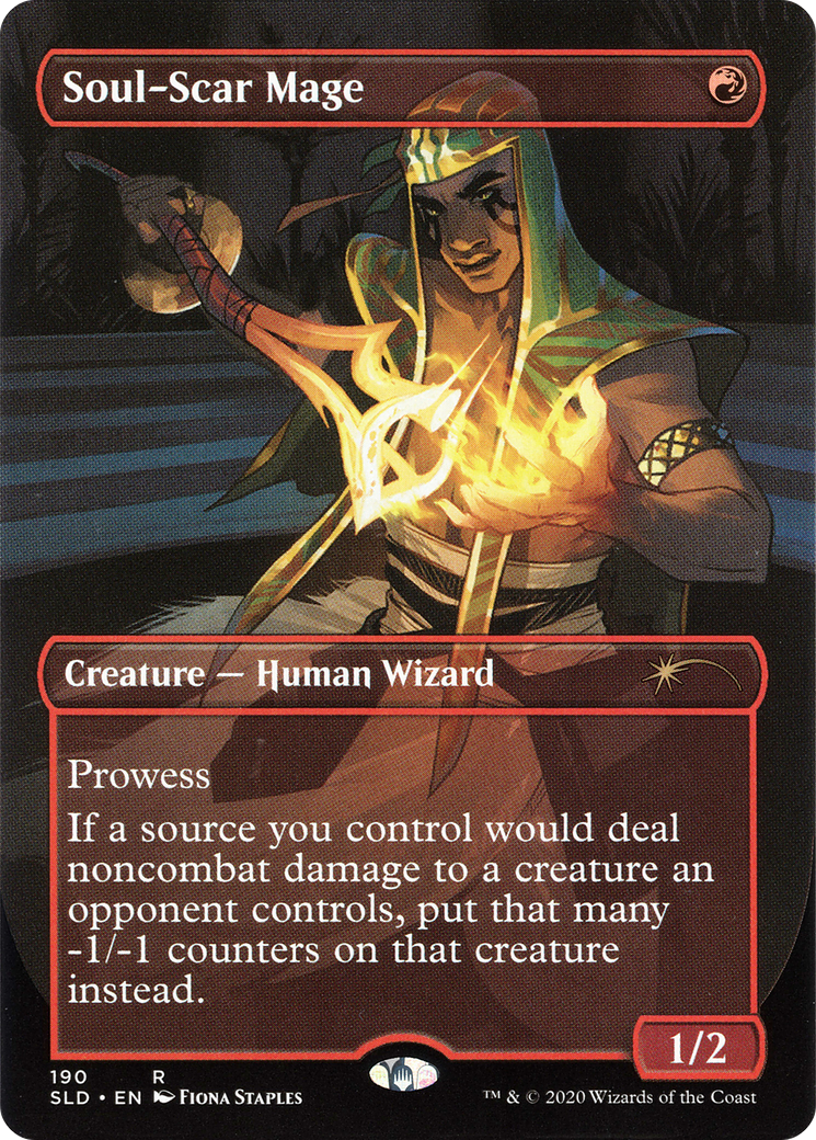 Soul-Scar Mage (Borderless) [Secret Lair Drop Series] | Grognard Games