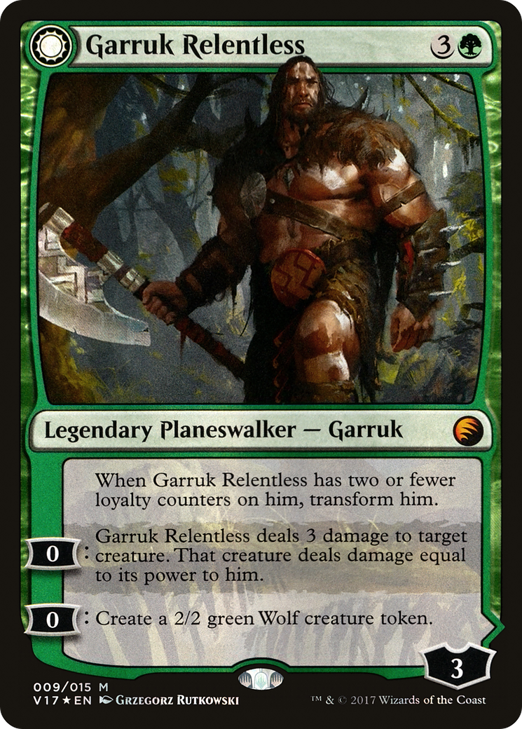 Garruk Relentless // Garruk, the Veil-Cursed [From the Vault: Transfor Grognard Games Garruk Relentless // Garruk, the Veil-Cursed [From the Vault: Transfor Grognard Games