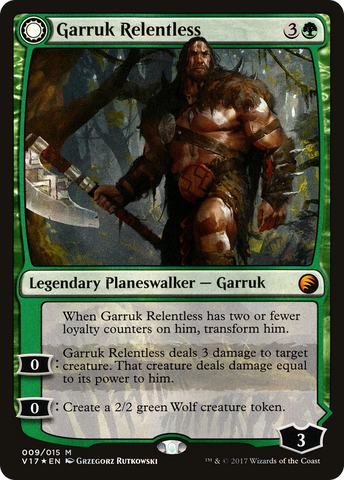 Garruk Relentless // Garruk, the Veil-Cursed [From the Vault: Transfor Grognard Games Garruk Relentless // Garruk, the Veil-Cursed [From the Vault: Transfor Grognard Games