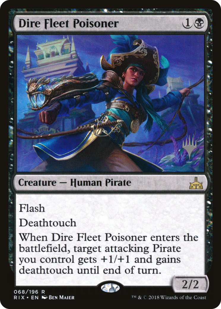 Dire Fleet Poisoner (Promo Pack) [Rivals of Ixalan Promos] | Grognard Games