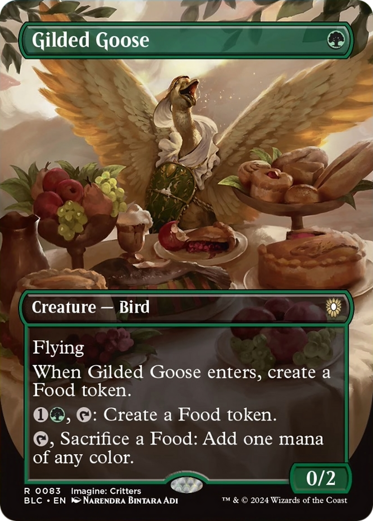 Gilded Goose (Borderless) [Bloomburrow Commander] | Grognard Games