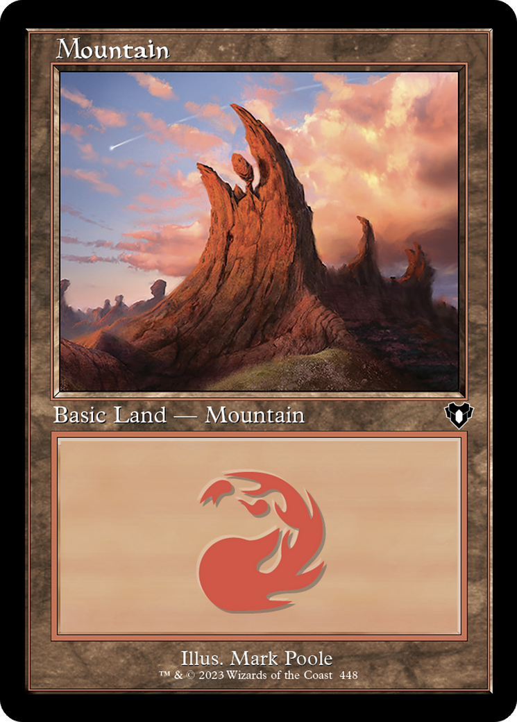 Mountain (448) (Retro) [Commander Masters] | Grognard Games