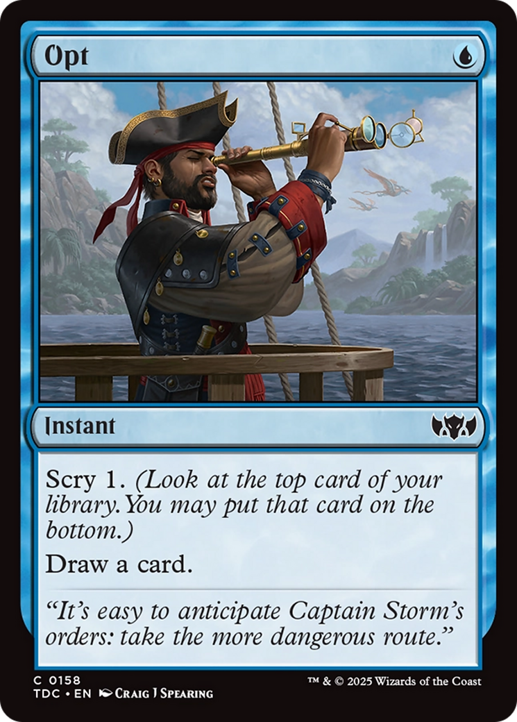 Opt [Tarkir: Dragonstorm Commander] | Grognard Games