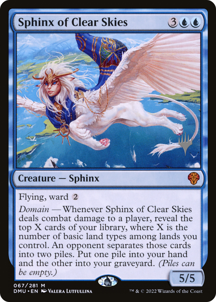 Sphinx of Clear Skies (Promo Pack) [Dominaria United Promos] | Grognard Games