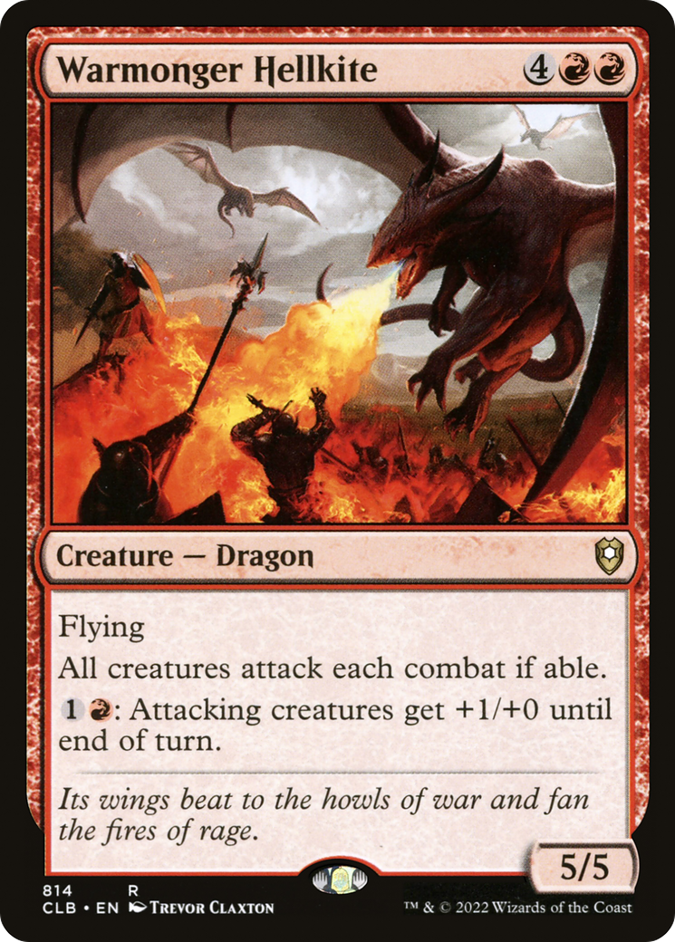 Warmonger Hellkite [Commander Legends: Battle for Baldur's Gate] | Grognard Games