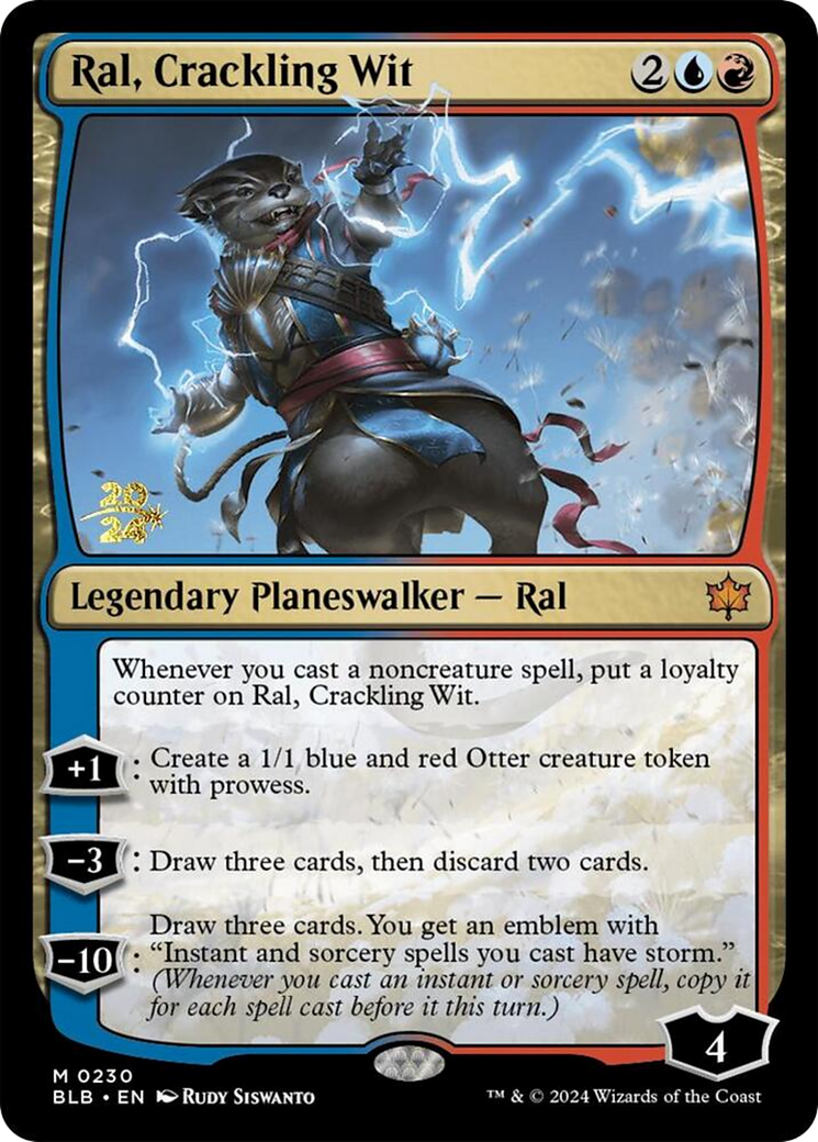 Ral, Crackling Wit [Bloomburrow Prerelease Promos] | Grognard Games
