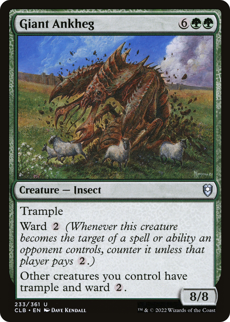 Giant Ankheg [Commander Legends: Battle for Baldur's Gate] | Grognard Games