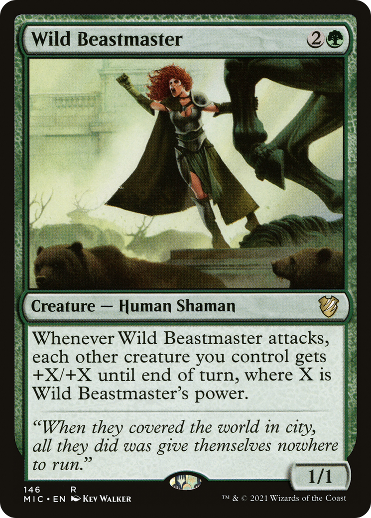 Wild Beastmaster [Innistrad: Midnight Hunt Commander] | Grognard Games