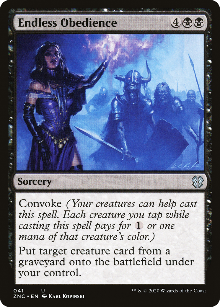 Endless Obedience [Zendikar Rising Commander] | Grognard Games
