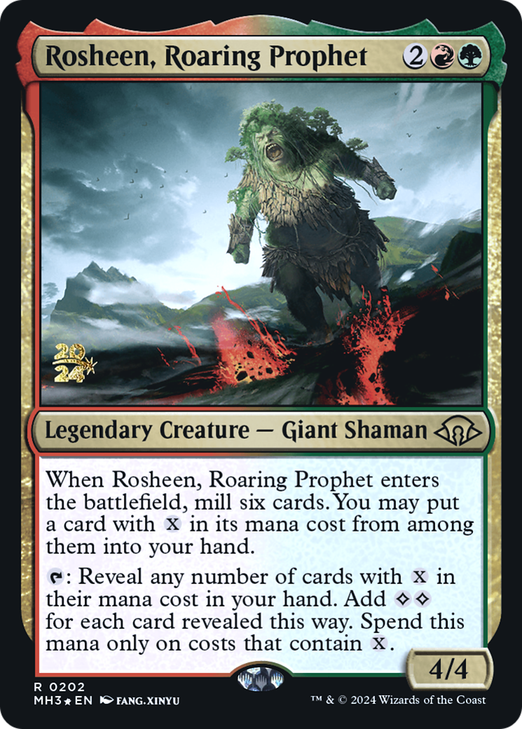 Rosheen, Roaring Prophet [Modern Horizons 3 Prerelease Promos] | Grognard Games
