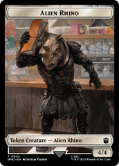 Alien Rhino // Mutant Double-Sided Token [Doctor Who Tokens] | Grognard Games