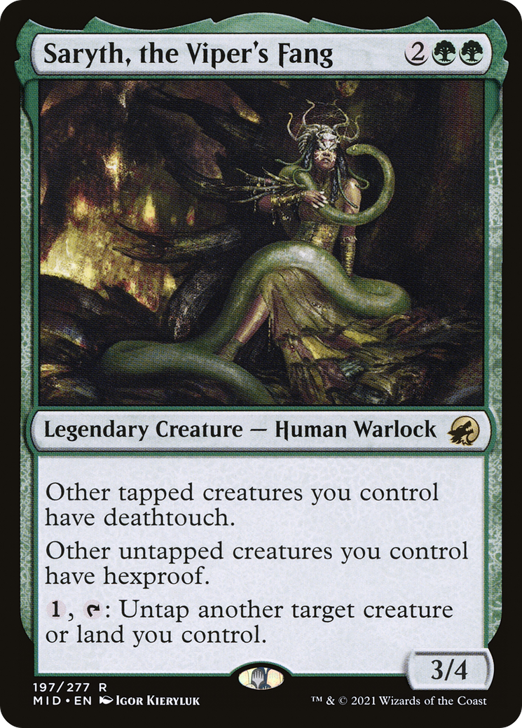 Saryth, the Viper's Fang [Innistrad: Midnight Hunt] | Grognard Games