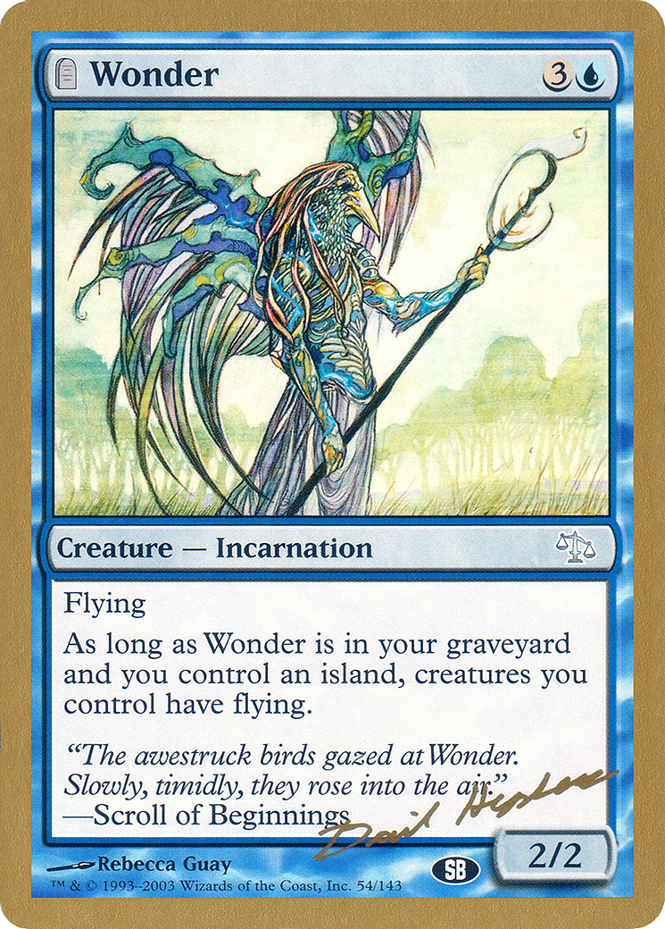 Wonder (Dave Humpherys) (SB) [World Championship Decks 2003] | Grognard Games