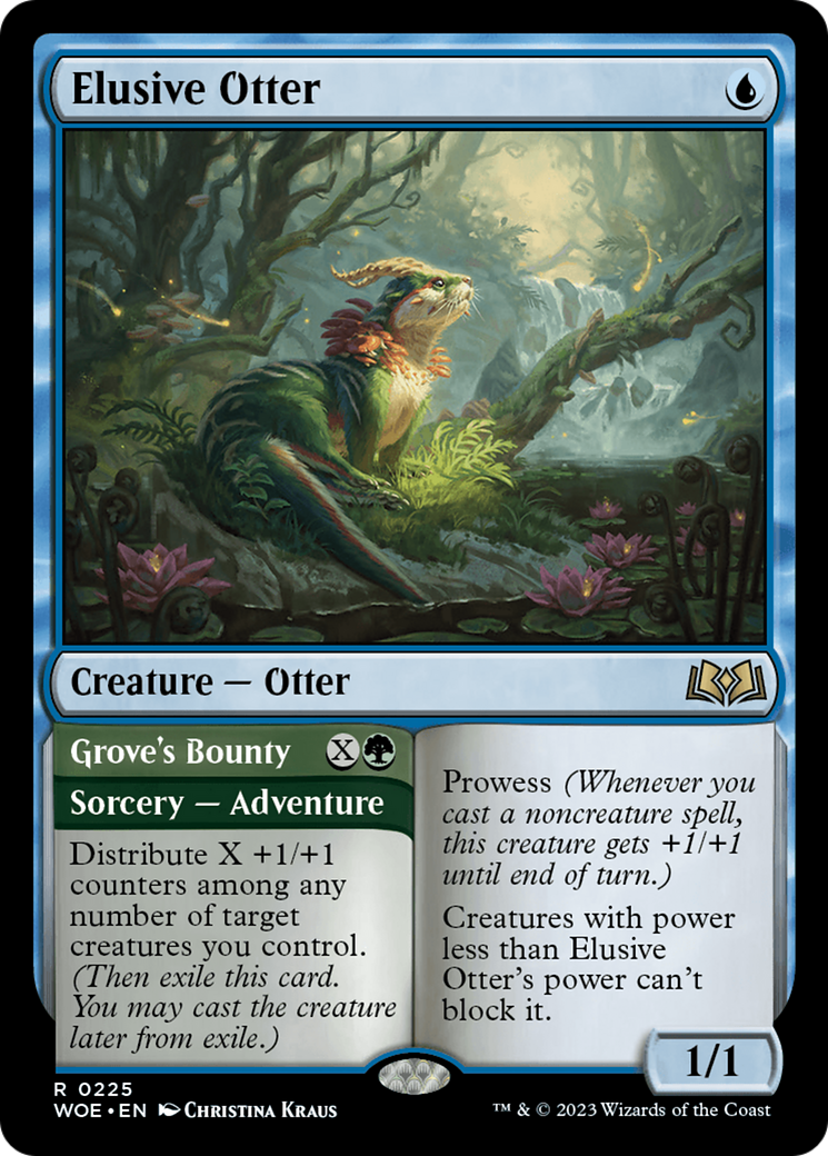Elusive Otter // Grove's Bounty [Wilds of Eldraine] | Grognard Games
