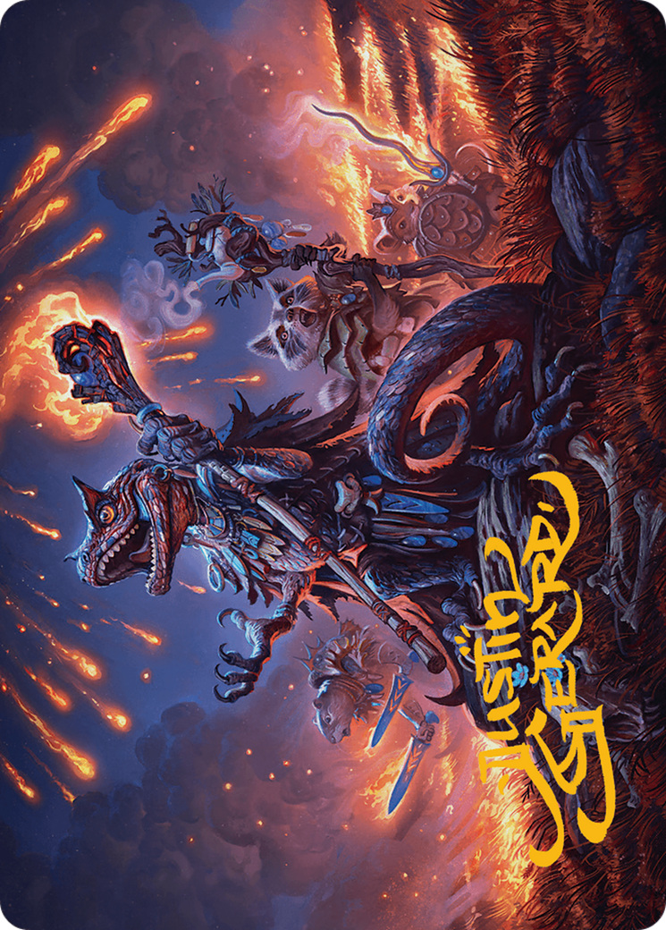 Valley Flamecaller Art Card (Gold-Stamped Signature) [Bloomburrow Art Series] | Grognard Games