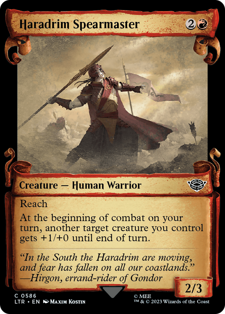 Haradrim Spearmaster [The Lord of the Rings: Tales of Middle-Earth Showcase Scrolls] | Grognard Games
