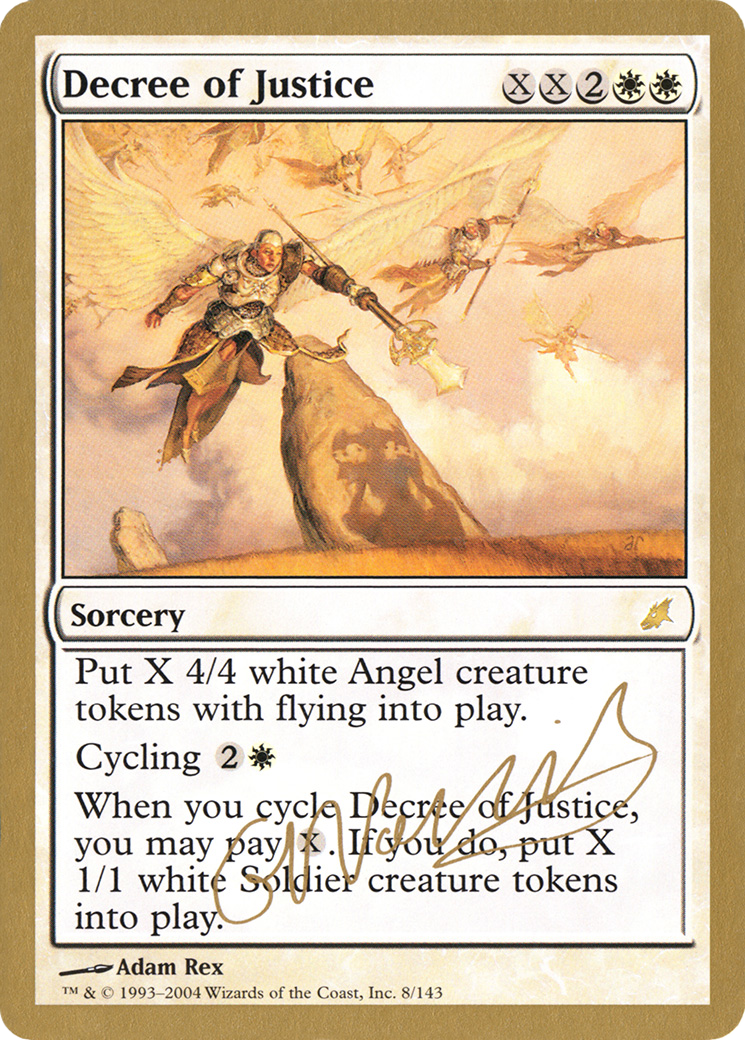 Decree of Justice (Gabriel Nassif) [World Championship Decks 2004] | Grognard Games