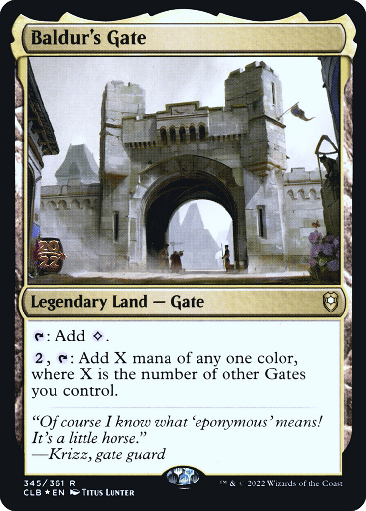 Baldur's Gate [Commander Legends: Battle for Baldur's Gate Prerelease Promos] | Grognard Games
