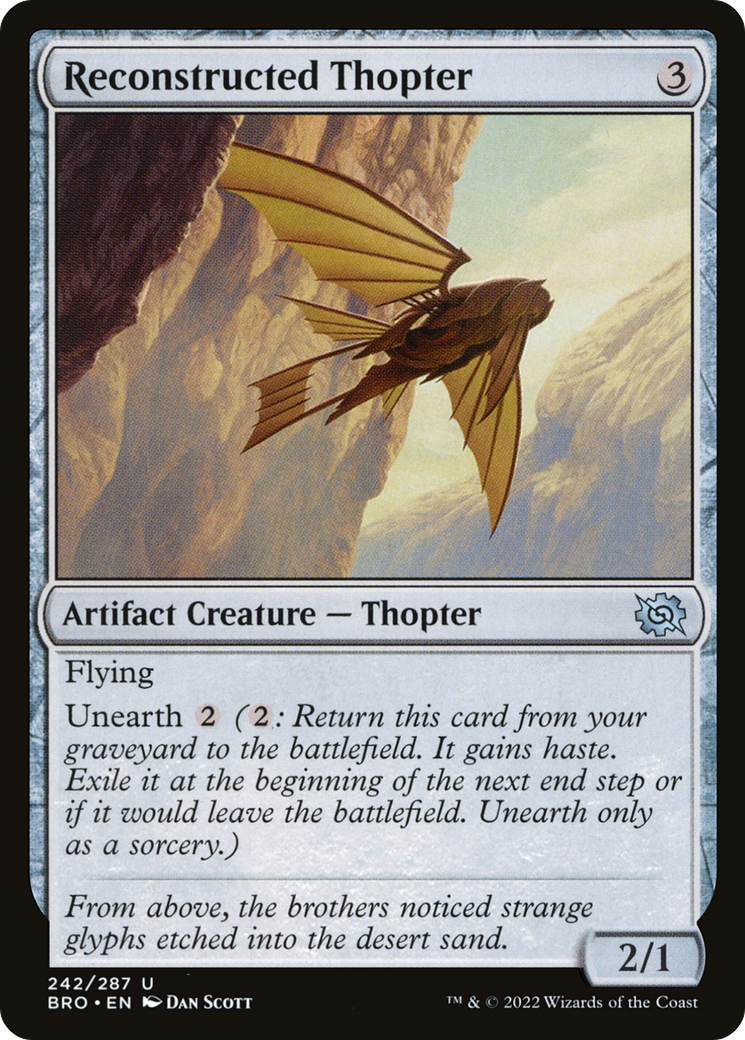 Reconstructed Thopter [The Brothers' War] | Grognard Games