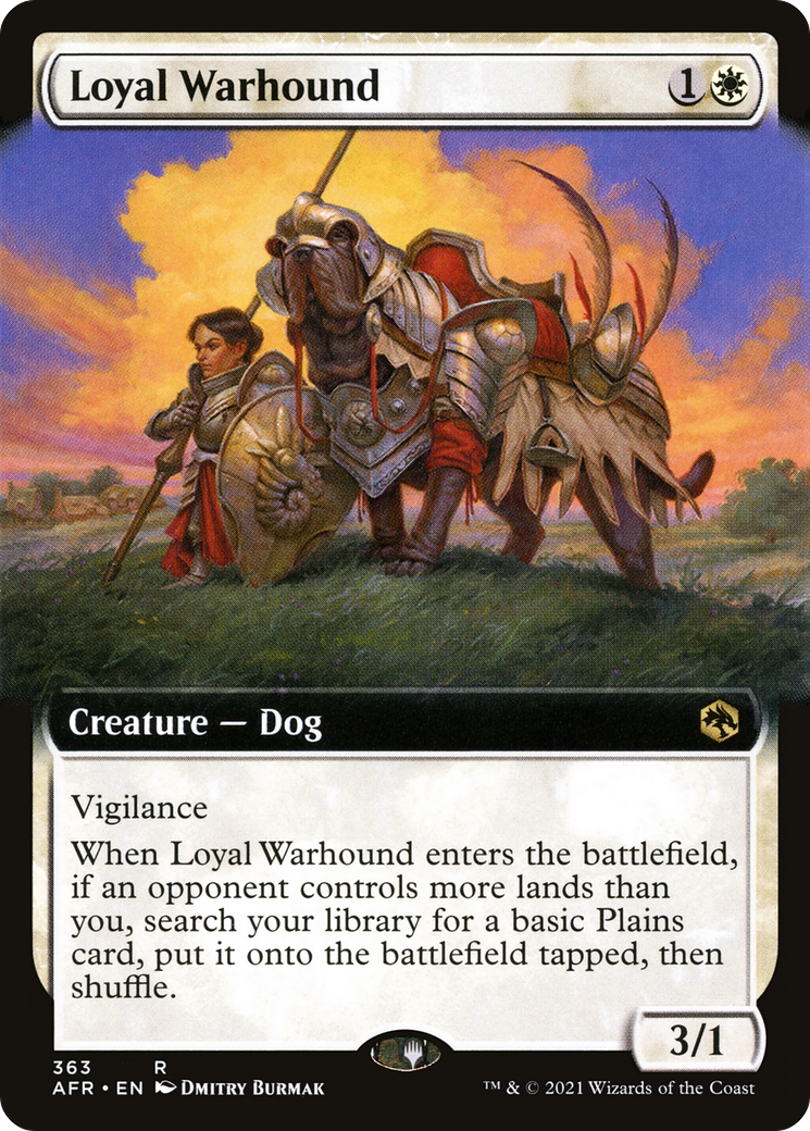 Loyal Warhound (Extended) [Dungeons & Dragons: Adventures in the Forgotten Realms] | Grognard Games