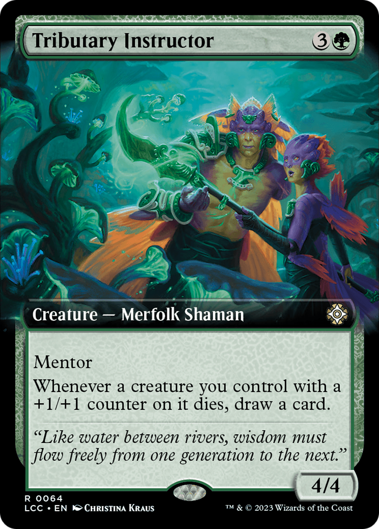 Tributary Instructor (LCC-064) - The Lost Caverns of Ixalan Commander: (Extended Art) Foil | Grognard Games