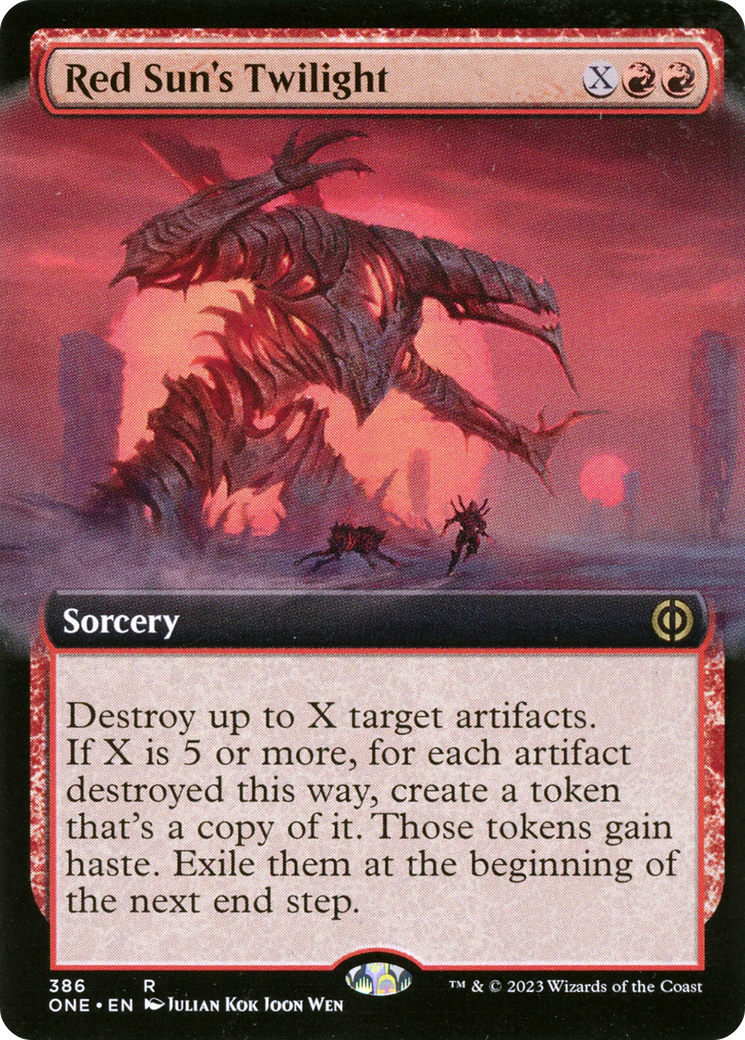 Red Sun's Twilight (Extended Art) [Phyrexia: All Will Be One] | Grognard Games