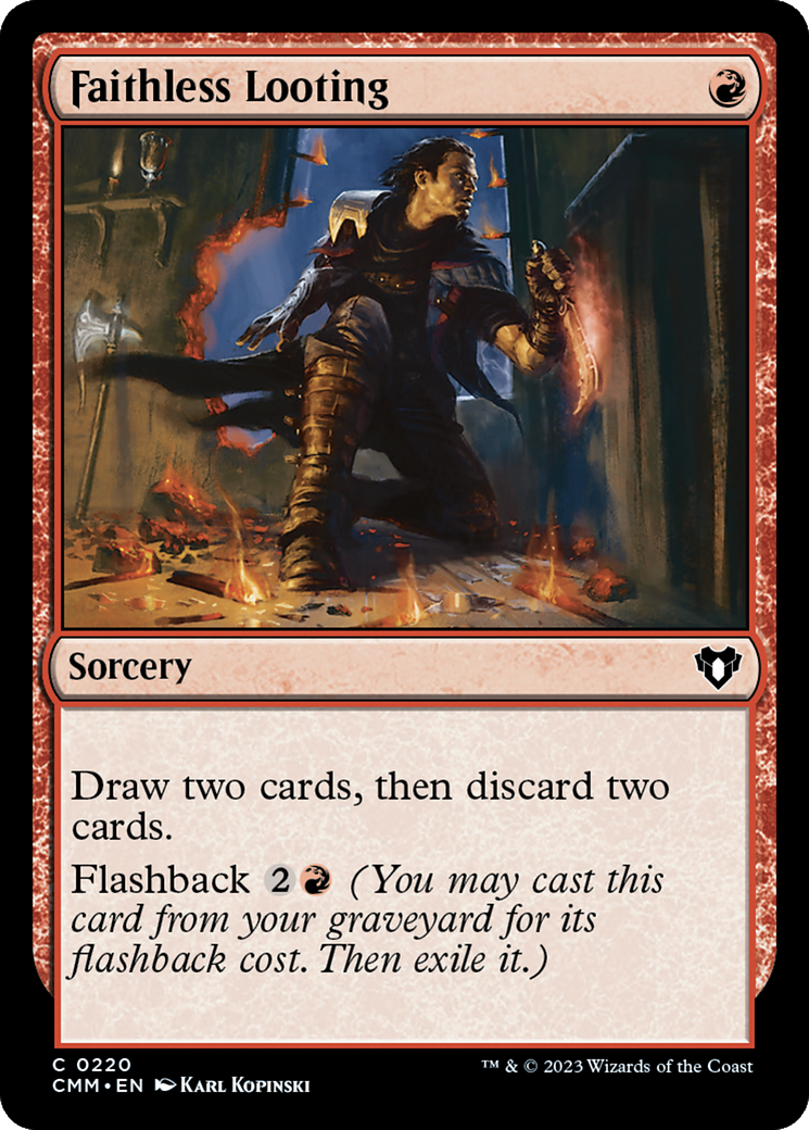 Faithless Looting [Commander Masters] | Grognard Games
