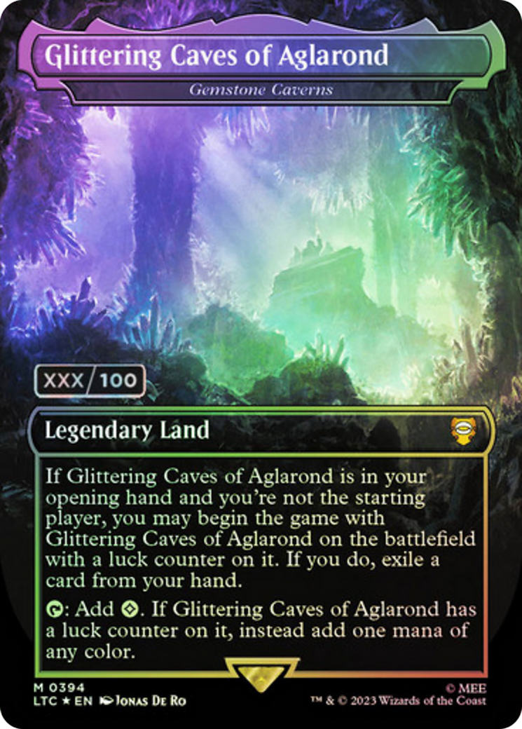 Glittering Caves of Aglarond - Gemstone Caverns (Serialized) [The Lord of the Rings: Tales of Middle-Earth Commander] | Grognard Games