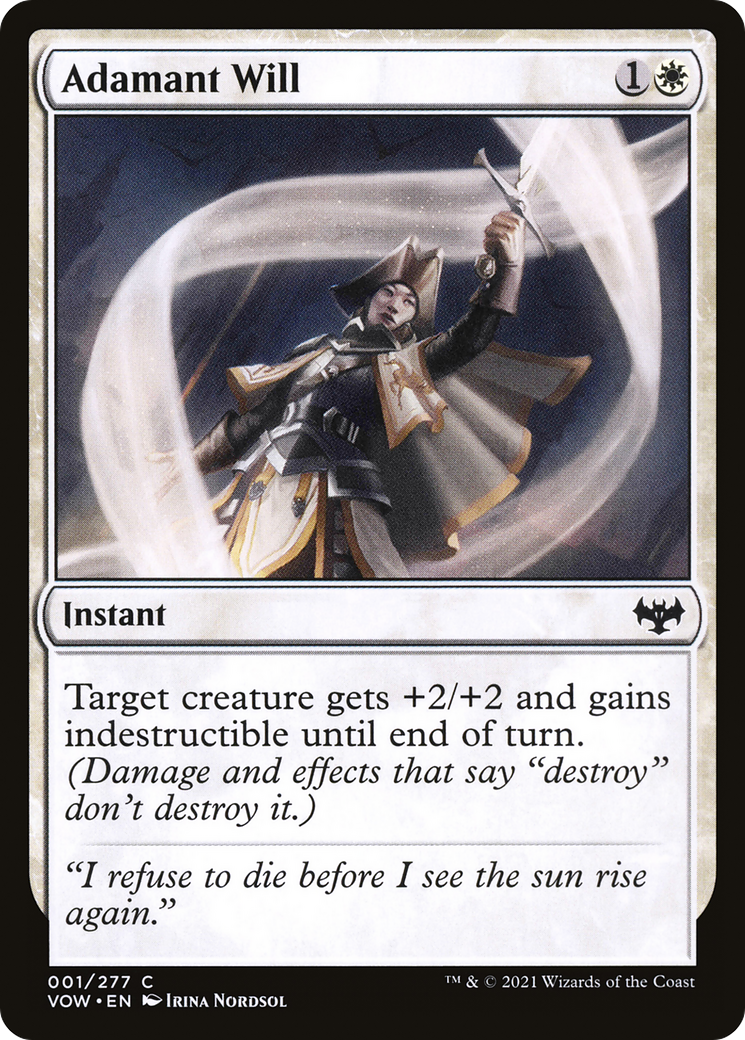 Adamant Will [Innistrad: Crimson Vow] | Grognard Games