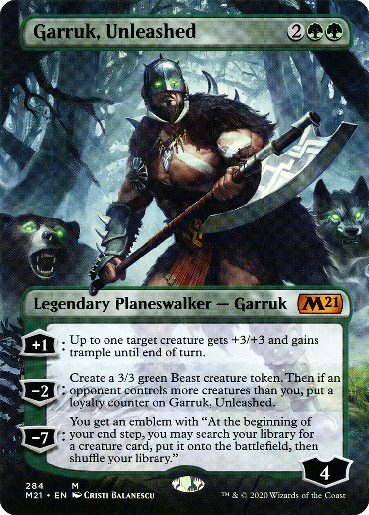 Garruk, Unleashed (Borderless) [Core Set 2021] | Grognard Games