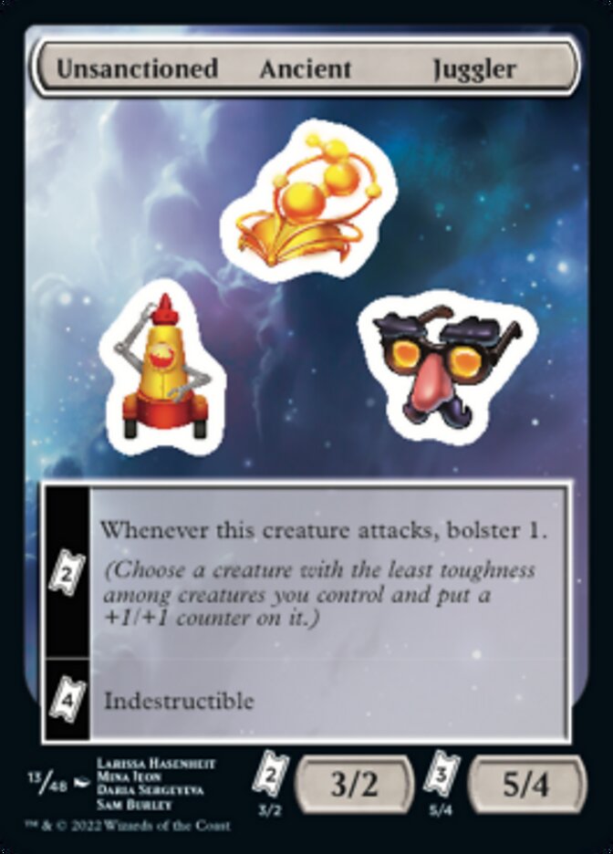 Unsanctioned Ancient Juggler [Unfinity Stickers] | Grognard Games