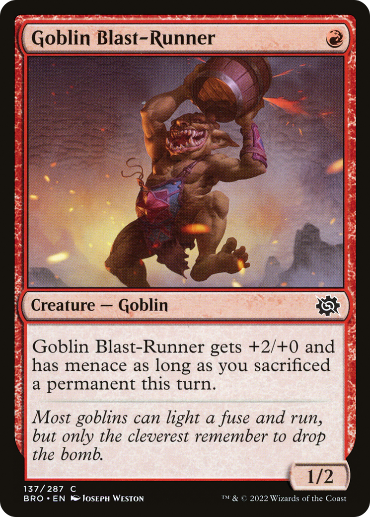 Goblin Blast-Runner [The Brothers' War] | Grognard Games