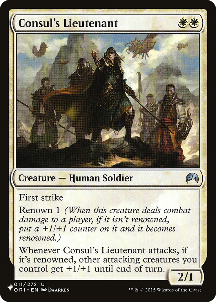 Consul's Lieutenant [The List] | Grognard Games