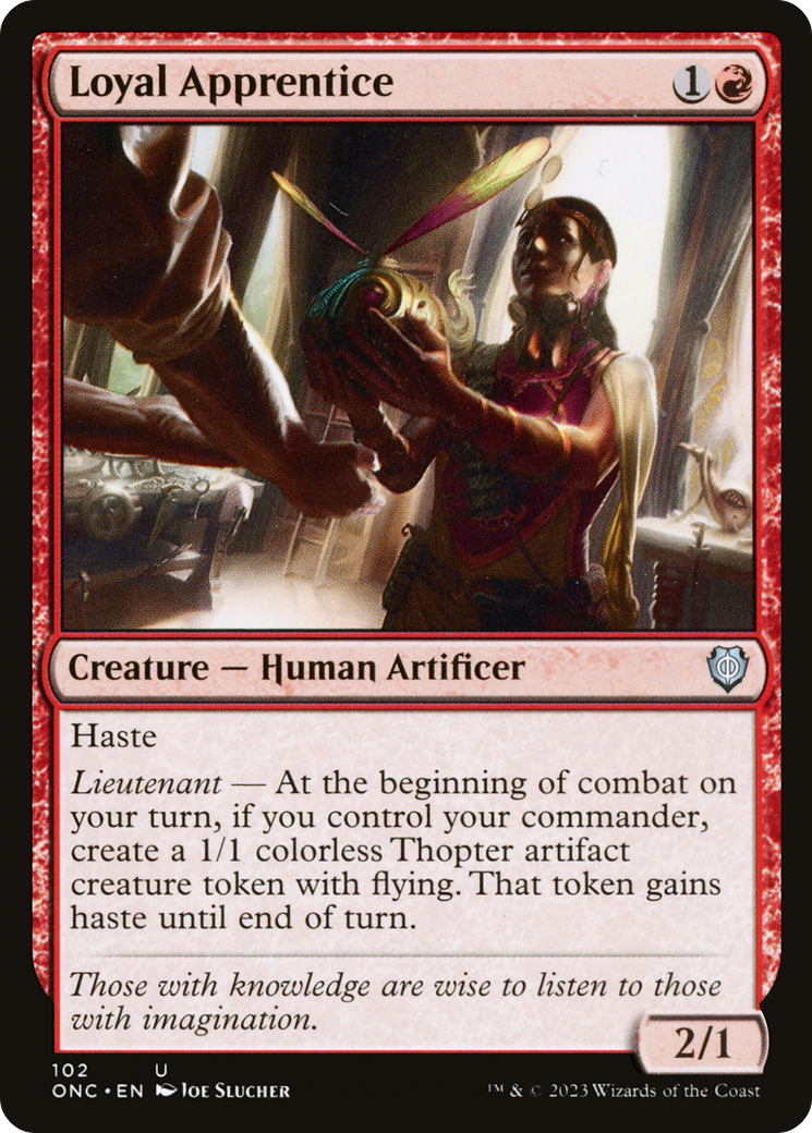 Loyal Apprentice [Phyrexia: All Will Be One Commander] | Grognard Games