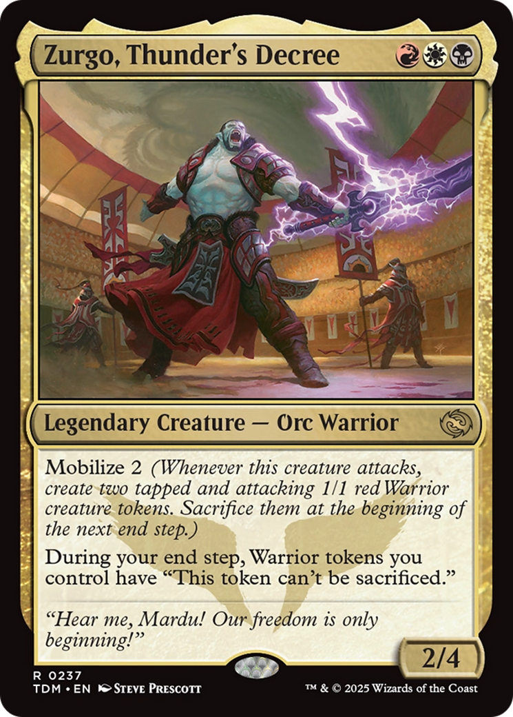 Zurgo, Thunder's Decree [Tarkir: Dragonstorm] | Grognard Games