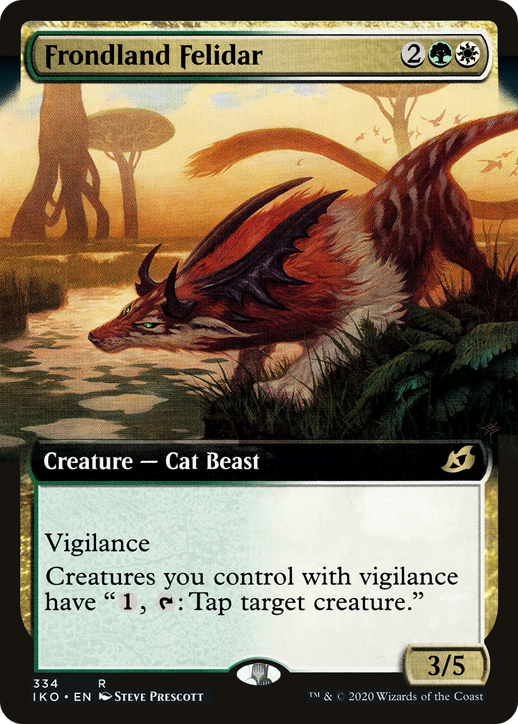 Frondland Felidar (Extended Art) [Ikoria: Lair of Behemoths] | Grognard Games