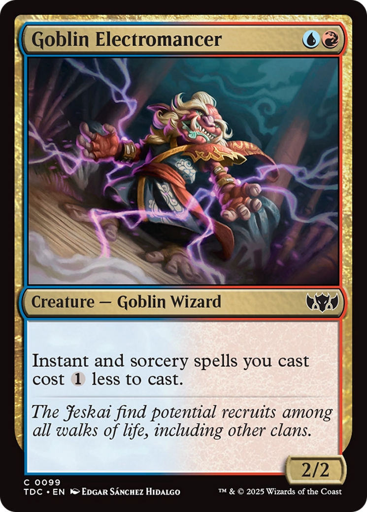 Goblin Electromancer [Tarkir: Dragonstorm Commander] | Grognard Games