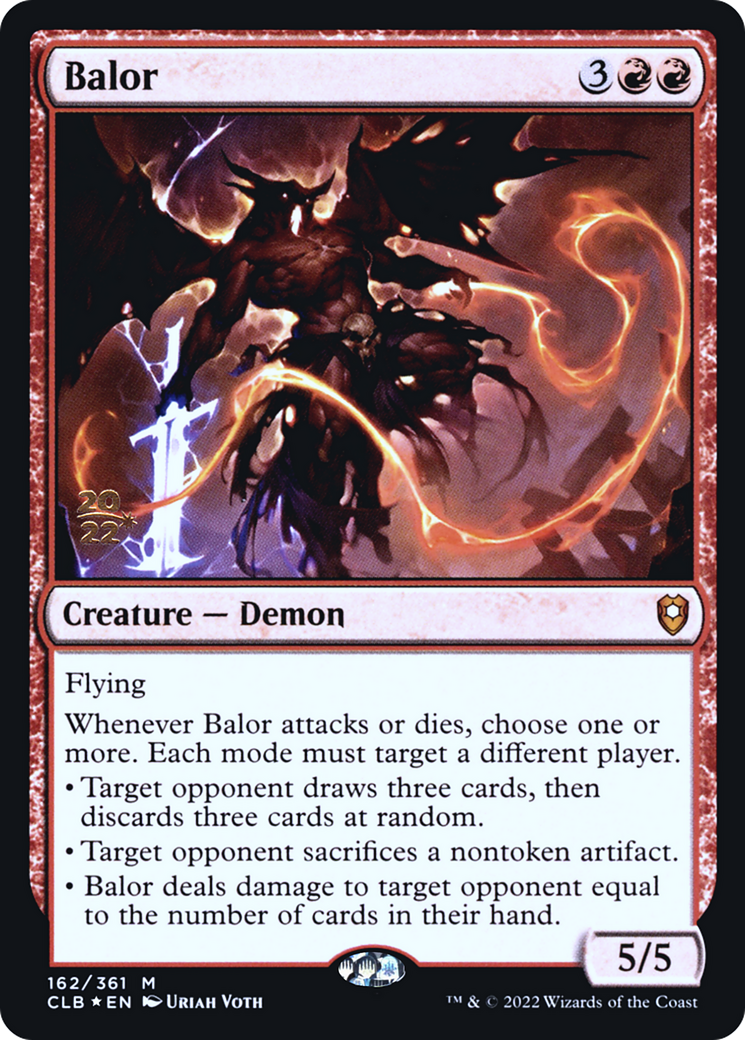 Balor [Commander Legends: Battle for Baldur's Gate Prerelease Promos] | Grognard Games