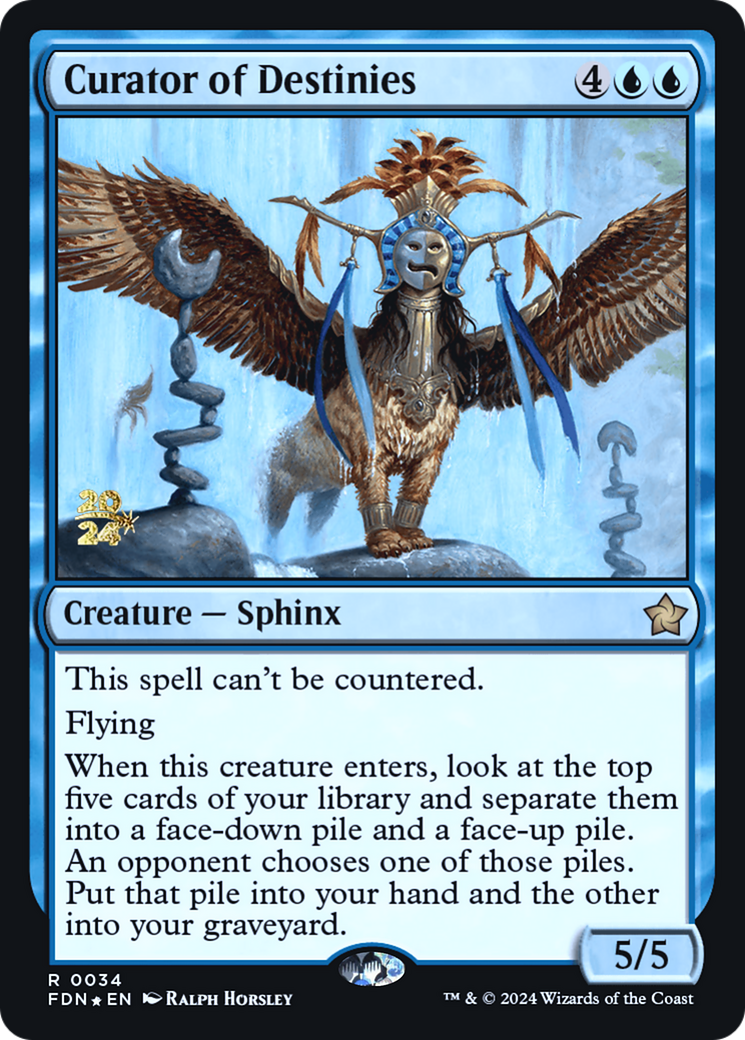 Curator of Destinies [Foundations Prerelease Promos] | Grognard Games